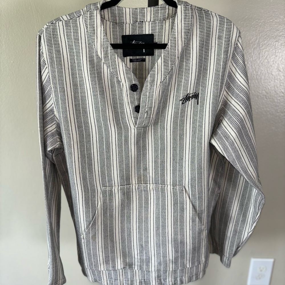 STUSSY Limited Edition Stussy long sleeve heavy poncho Size L
